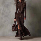 Explosion Of Literature And Art National Wind Round Collar Long