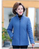 Winter Jacket Women 2021 New Solid Plus Velvet Cotton Padded Coat Plus Size 5XL Thin Short Jacket Middle-aged Female