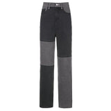Women's Jeans Straight High Waist Pants Vintage Boyfriends Mom Ripped Jeans Streetwear Female Fashion Denim