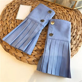 Fashion Pleated Gloves Women Flared Cuffs All-match Basic Clothes Accessories 2020