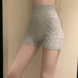 Knitted Safety Pants Women 2025 Spring And Autumn New Inner Warm Abdominal Hips Without Trace Bottom