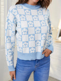 Ribbed Trim Crewneck