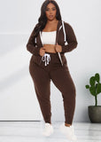 Casual Zipper Hoodes And Pant Jogger