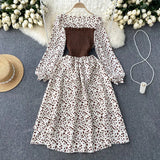 Dress With French Bumpy Dress Broken Floral Dress Color Two Pieces Of Sweet Fake Dress Long