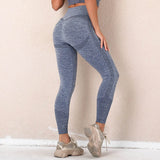 Sportwear Sports Set Seamless Gym Set Crop Top Bra Elastic High Waist Booty Pant Workout Outfit Fitness Set Gym