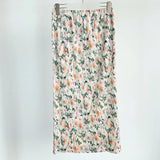 Folds 2025 Spring And Summer New High-End Slimy Skirt Design Dopamine Broken Flower Wrinkles Half