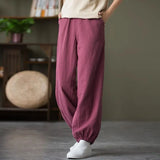 Old Dad Lantern Pants Women Spring And Autumn High-Waisted Women's Trousers Loose Cotton Trousers Halen Trousers Wide Leg