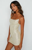 Sexy Sequins Straps Sleeveless Mini
