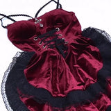 Autumn's New Dark Sexy Hot Girl Slim, Neck Tie, Waist Tie, Dress Girl-Outfit
