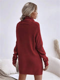 And Winter New Solid Color Loose High-Collar Knitted Sweater