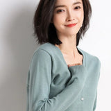 Women 2019 Autumn New Women Solid Cardigan Long Sleeve Knitted Sweater Women Open Stitch Casual Sweaters Za Lady
