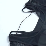 Spring 2024 New Individualized Net Yarn Truncated Bow Tie Hot Girl Blouse Women's Dress-Outfit