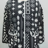 New Autumn And Winter 2024 Women's Wear Medium And Long Printed Cotton Jacket W028 6301-1-Outfit
