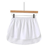 Fake Fashion False Shirt Tail Blouse Hem 2021 top New Cotton Detachable black Underskirt UK skirts womens mini