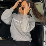 Hoodies Women 2022 Autumn Winter Vintage Designer Hooded Sweatshirt Femme Fashion Streetwear