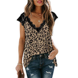 Print V Neck Tshirt Women Lace Up Short Sleeve Casual Loose Top 2022 New Fashion Summer Streetwear Female