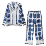 Summer New Women's Loose Casual Printed Shirt Straight