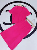 Free Shipping 2022 Women's Casual Knit Skirt Set Lapel Long Sleeve Turtleneck Short Knit Sweater & Split Midi Skirt 2-Piece