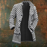 Explosion 3D Digital Printing Lattice Repair Medium And Long Casual Men's