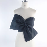 Bow Wrapped In Bras And Shoulders With Short Shirt Women Women Tops Direct