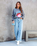 Summer New Washing Water High-Waisted Cowboy Fashion Casual Trousers Female