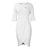 With Brooch Large-Size Women's Summer Temperament Tongle Elegant Folded