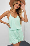 Strap Drawstring Waist Crisscross