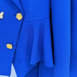 New Temperament Rose Buckle Butterfly Decoration Irregular Suit Trousers