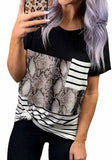 Printed Short Sleeve Round Neck Regular