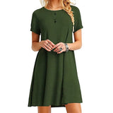 Waist Stylish Trendy Unique Women's Short-sleeved