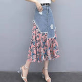 Denim Dress Two Sets Of 2025 Summer New Women's Temperament Thin Dress Dress Suit