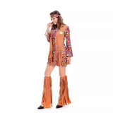 Women's Esque Spies Costume Vintage Hippie Party Costume Halloween Arabian