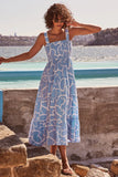 Summer Women's Commuting Sleeveless Hottie Prints Long Sling
