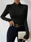 And Winter New Design Sense Cross-Collar Repair Hosting Folding