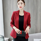 Daifei 2023 Spring / Summer New Fashion Korean Version Large Size Thin Suit Solid Color Leisure Lady's Fashion Suit-Outfit