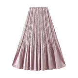 A-Word Half-Dress Woman 2025 Spring New High-End Temperament Pendant Fishtail 100-Folded Long Dress