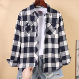 Blouses Shirts Tunic Womens Tops And Blouses 2020 Womenswear Long Sleeve Clothing Button Up Down Plaid Good Quality