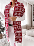 Top Jumper Knitwear Hot Christmas Santa Claus Xmas Printing Long Sleeve O-neck Christmas Knitting Pullover Women