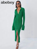 Long Knitted Cardigan Women Tops Female Fashion Slim Sweater Coat Solid Korean Autumn And Winter 2022 New Casual