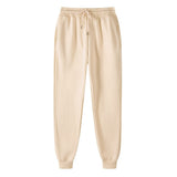 New Solid Color Casual Pants Men Brand Men's Fashion Drawstring Full Length Pants Slim Harajuku Style Pencil Pants