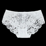 Sexy Large Size Briefs Ultra-thin Women's Panties White Lace Panty