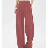 Pants Women Spring And Autumn 2025 New High Waist Hanging Feeling Loose Straight Broad Leg Pants Trousers Casual