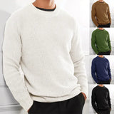 Toloer Only For The New Casual Men's Solid Color Top Sweater Knit