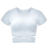 Women Shirts Sexy Sports Top Style Fitness Crop Top Solid Running Shirt Sport Gym Clothes Tank Tops