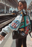 Casual Print Long Lseeve Loose Oversize