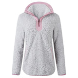 year autumn and winter zipper pocket high neck long sleeve women's blouse