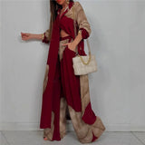 Spring And Autumn New Women's Fashion Casual Color Loose Shirt Trousers Two