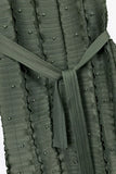 Pearl Accordion Pleated Tie Waist