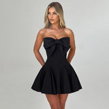 Autumn 2025 New Temperament Sexy Body-Body Butterfly Brae Short Dress