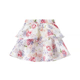 Homemade New Women's Clothing Hang Neck Sleeveless Short Top Short Floral Skirt